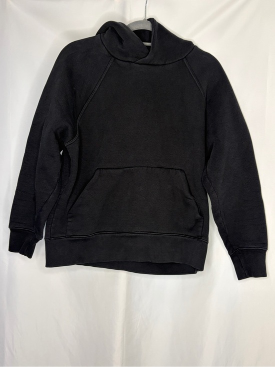 Zara Tops - Zara Heavyweight Black Funnel Neck Hoodie Sweatshirt Size Small